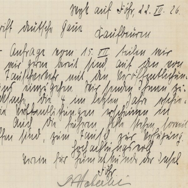 Carl Haeberlin - Brief - 22. Dezember 1926