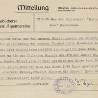 Aloys Dreyer - Mitteilung - 9. März 1927