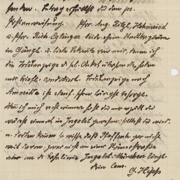 Joseph Hipp - Brief - 6. August 1913