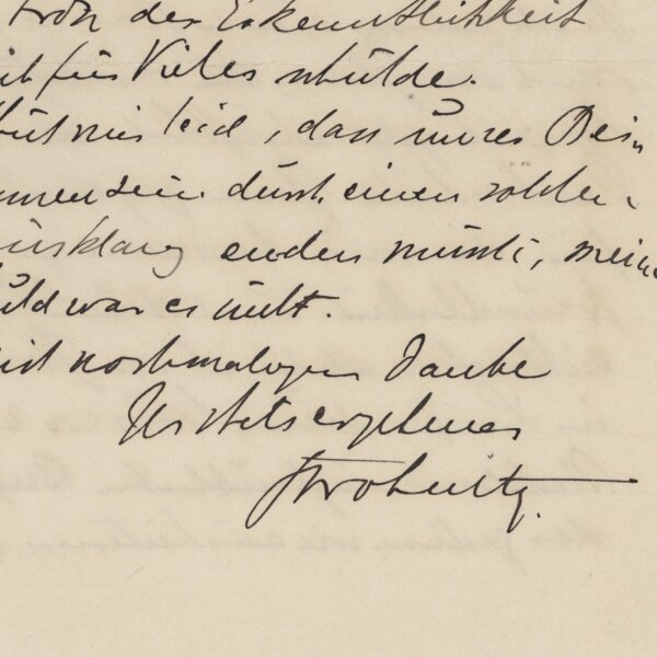 Fritz Strobentz - Brief - 15. November 1910