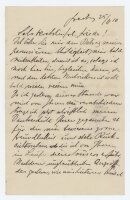 Fritz Strobentz - Brief - 15. November 1910