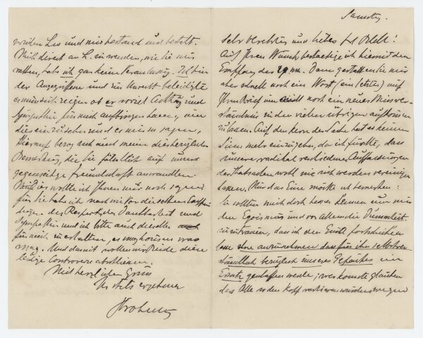 Fritz Strobentz - Brief - undatiert