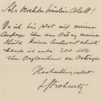 Fritz Strobentz - Brief - 11. Dezember 1910