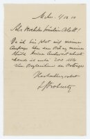 Fritz Strobentz - Brief - 11. Dezember 1910