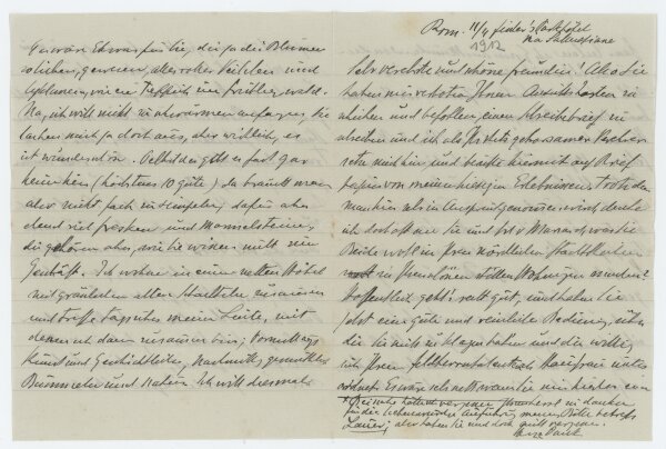Fritz Strobentz - Brief - Frühling 1912
