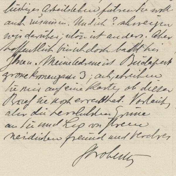 Fritz Strobentz - Brief - 13. September 1909