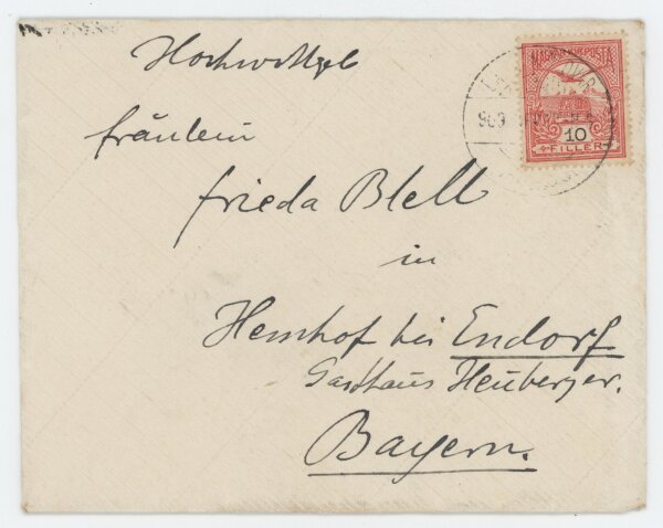 Fritz Strobentz - Brief - 13. September 1909
