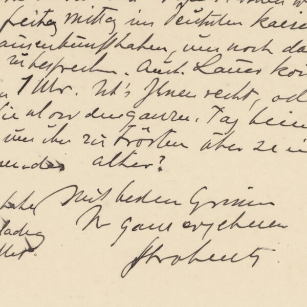 Fritz Strobentz - Postkarte - 16.April 1909