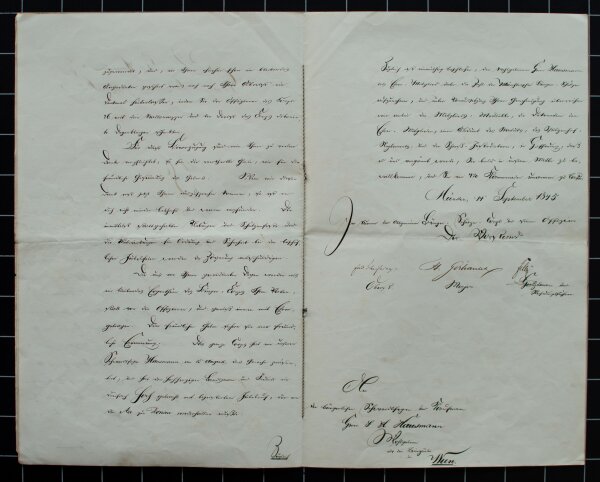 Bürgerschützencorps Münster - Urkunde - 14. September 1845