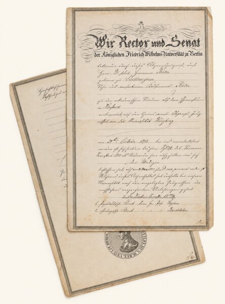 Rudolf Virchow - Abgangszeugnis - 13. Oktober 1880