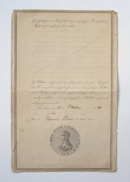 Rudolf Virchow - Abgangszeugnis - 13. Oktober 1880