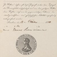 Rudolf Virchow - Abgangszeugnis - 13. Oktober 1880