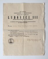 August Knoebl - Immatrikulationsurkunde - 21. April 1855