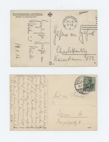 Adolf von Hahnke - Postkarten/ Konvolut - 1910-1917