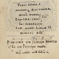 Nikolaus Henricus - Erinnerung/ Nachruf - um 1579