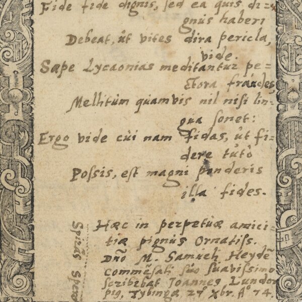 M. Samuel Heyde - Erinnerung/ Nachruf - 1574