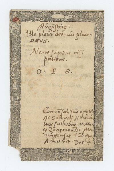 M. Samuel Heyde - Erinnerung/ Nachruf - 1574