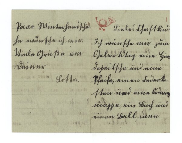 Unbekannt - Wunschzettel - Dezember um 1900