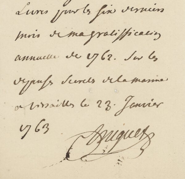 Laurent Truguet - Brief - nach 1805