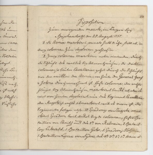 Friedrich der Große - Briefabschrift - ohne Datum