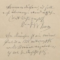 Wilhelm von Bode - Brief Wilhelm von Bode an Eduard...