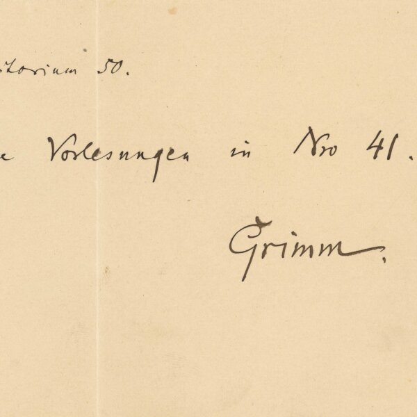 Herman Grimm - Autograph Kunsthistoriker Herman Grimm - Handschrift - nach 1873