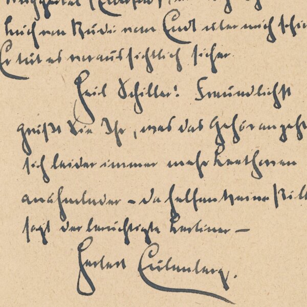 Herbert Eulenberg - Autograph Dichter Herbert Eulenberg - Handschrift - 1946
