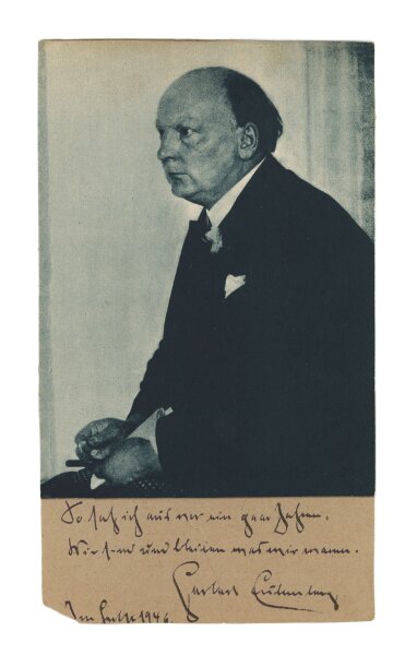 Herbert Eulenberg - Autograph Dichter Herbert Eulenberg - Handschrift - 1946