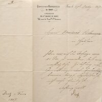 Feodor Dietz - Autograph Maler Feodor Dietz - Handschrift...