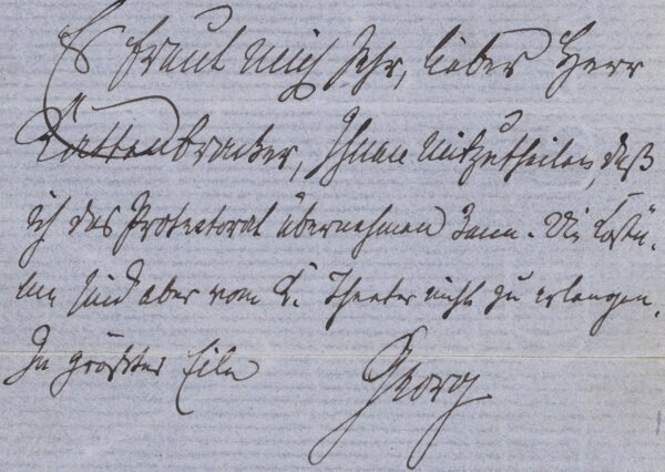 Georg von Preußen - Autograph Georg von Preußen - Handschrift - um 1900