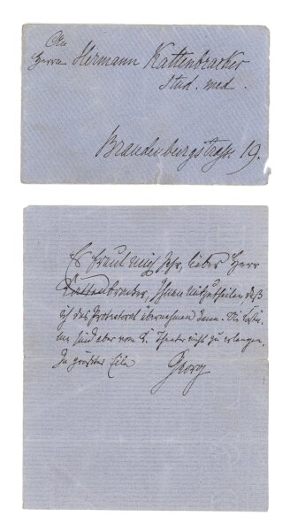 Georg von Preußen - Autograph Georg von Preußen - Handschrift - um 1900