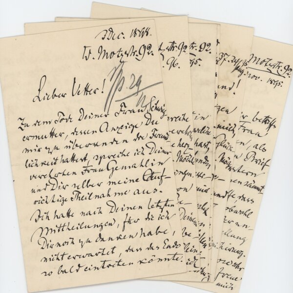 Max Schüller - Konvolut Briefe Chirurg Max Schüller - Handschrift - 1895-1902
