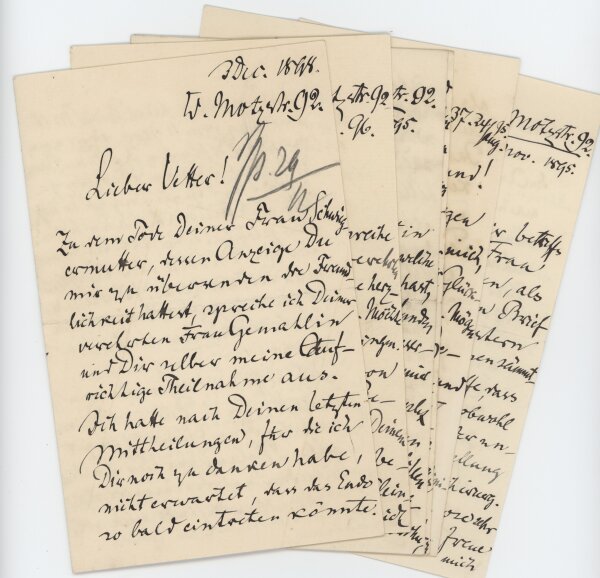 Max Schüller - Konvolut Briefe Chirurg Max Schüller - Handschrift - 1895-1902