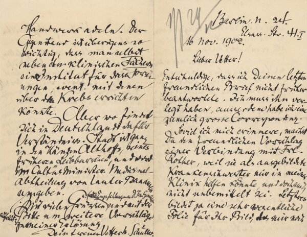 Max Schüller - Konvolut Briefe Chirurg Max Schüller - Handschrift - 1895-1902