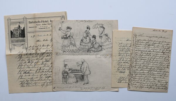Anton Wernich - Konvolut Dokumente Feuerlöschdirektor Anton Wernich Kiel - Handschrift - 1877-1928