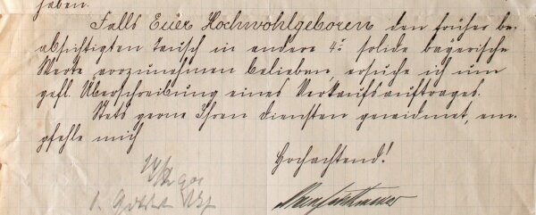 Max Feichtmeier - Brief Bankier Max Feichtmeier Regensburg - Handschrift - 1901