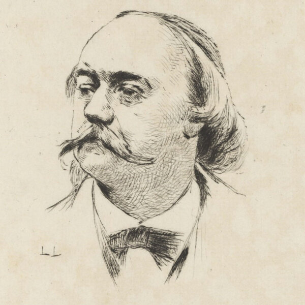 Ladislas Loevy - Gustave Flaubert - Kaltnadelradierung - Um 1900