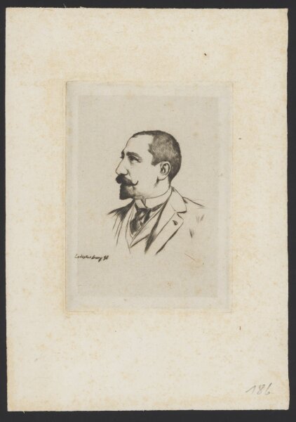 Ladislas Loevy - Anatole France - Kaltnadelradierung - 1892 (?)