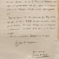 Gustav Adelbert Seyler - 2 Autographen Gustav Seyler...