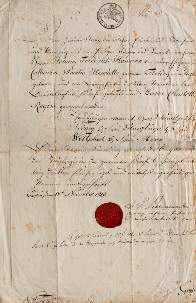 Friedrich Schleiermacher - Autograph Friedrich Schleiermacher Dreifaltigkeitskirche Berlin - Handschrift - 1817