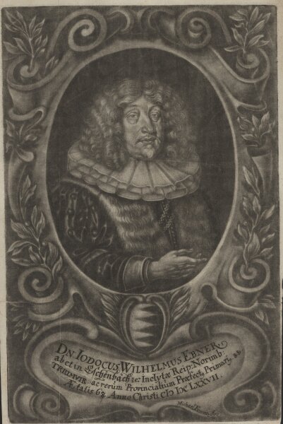 Michael Fennitzer - Jodocus Wilhelm Ebner von Eschenbach - Mezzotinto - um 1670