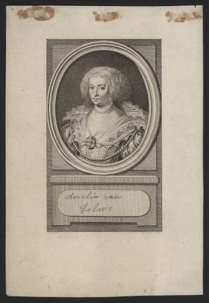 Unbekannter Künstler - Amalie zu Solms-Braunfels - Kupferstich - um 1786