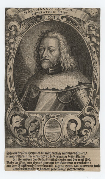 Unbekannt - Hartmann von Habsbrug - Kupferstich - 17. Jh.
