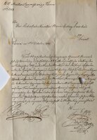 Luigi (Ludwig) Tambosi - Brief K. K. Monturs-Commission...