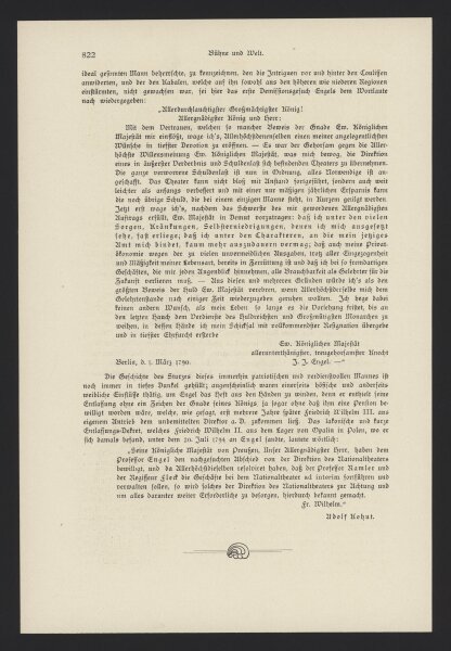 Johann Jakob Engel - Johann Jakob Engel Gedenkblatt - Druck - 1902