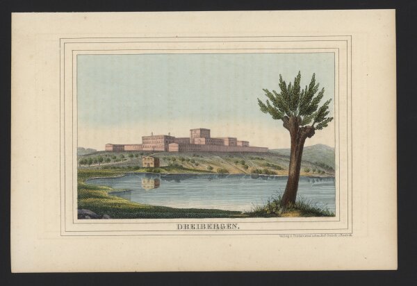 Druck u. Verlag der J. G. Tiedemannschen Hof-Steindruckerei - Dreibergen (Bützow), Zuchthaus - Lithografie - 1845
