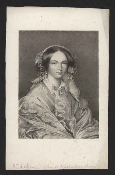 unbekannt - Bildnis Helene zu Mecklenburg-Schwerin - Lithografie - um 1830