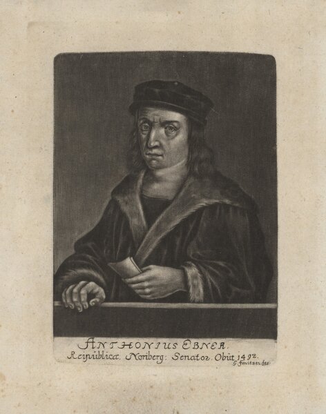 Georg Fennitzer - Anthon Ebner - Mezzotinto - um 1700