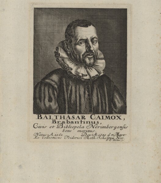 Johann Christoph Dehne - Balthasar Caimox - Kupferstich - um 1742