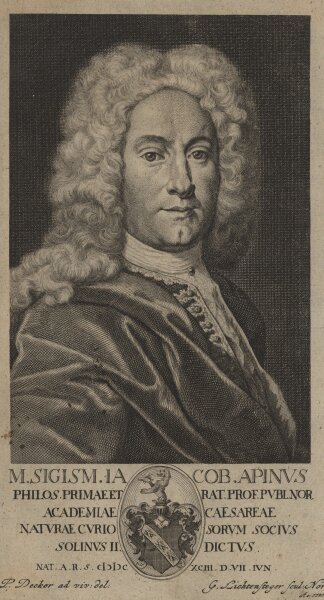Georg Lichtensteger - Siegmund Jakob Apinus - Kupferstich - 1727